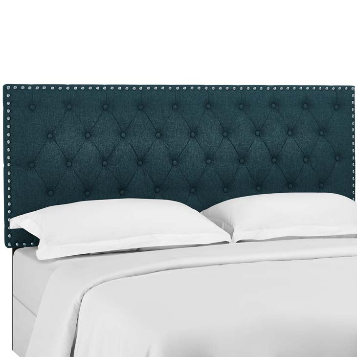 Hakeem Tufted Twin Upholstered Linen Fabric Headboard - living-essentials